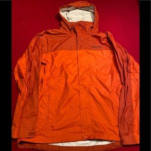 Large Orange Marmot Rain Jacket